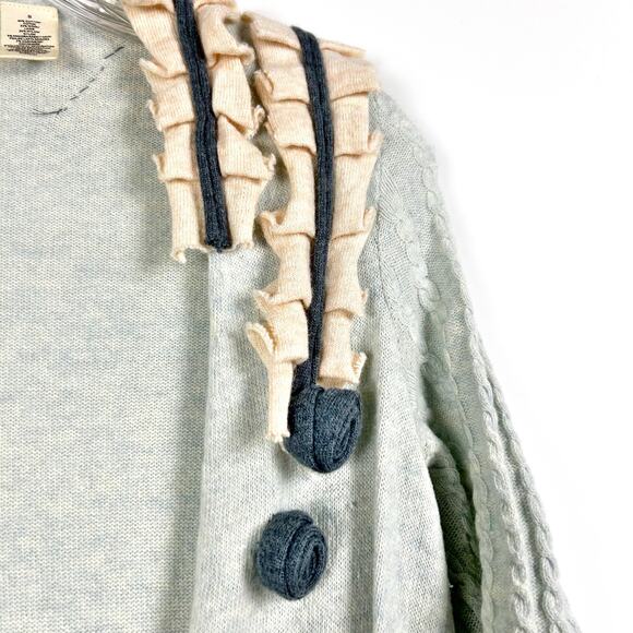 Moth Anthroplogie Falling Skies Wool Cashmere Cardigan Sweater Womens Size Small - Picture 11 of 11